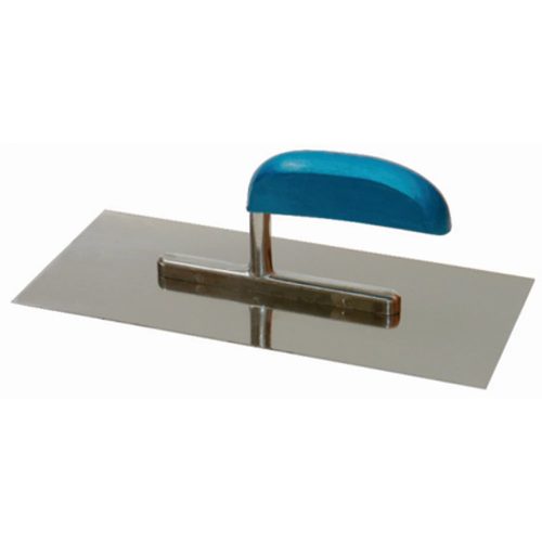 Bautool Rozsdamentes glettelő 130x270 mm kék fa nyéllel (inox)