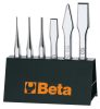 Beta 38/SP6 6 részes kiütő,pontozó , laposvágó és keresztvágó szerszám szerszám készlet tartóval (38/SPV)