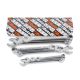 Beta 42INOX/S11 11 darabos nemesacél csillag-villáskulcs készlet