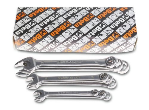 Beta 42INOX-AS/S9 9 darabos nemesacél csillag-villáskulcs készlet