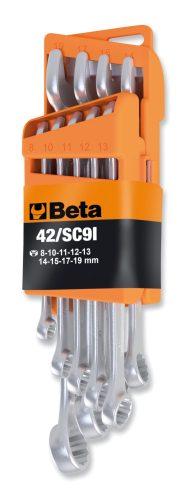 Beta 42NEW/SC9I 9 darabos csillag-villáskulcs készlet kompakt tartóval
