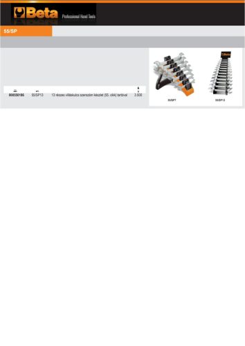 Beta 55/SP Tartó a Beta 55/SP13 termékhez ÜRES