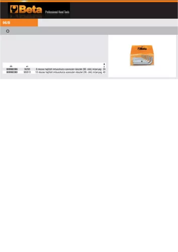 Beta 96N/BV műanyag tasak a Beta 96N/B10 termékhez  ÜRES