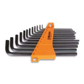   Beta 96L/SC12 12 részes hajlított hosszú imbuszkulcs szerszám készlet (96L) tartóval