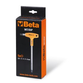   Beta 96T/S5P 5 darabos hatlapfejű hajlított külső kulcs markolattal (96T)