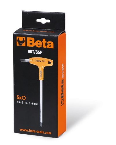 Beta 96T/S5P 5 darabos hatlapfejű hajlított külső kulcs markolattal (96T)