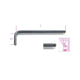   Beta 96BP Hajlított gömbfejű imbuszkulcs, barnított 1,5mm