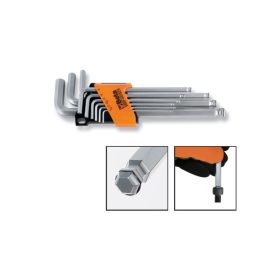   Beta 96BP-HO/SC9 9 darabos gömbfejű hajlított imbuszkulcs készlet, csavar megtartó véggel