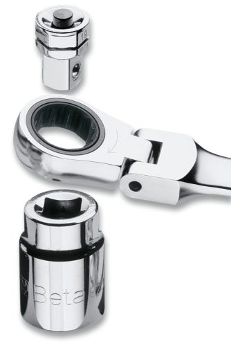 Beta 123/K4 Adapterkészlet racsnis kulcshoz , 4 darabos: : 1/4"-os bitbefogáshoz, és 1/4, 3/8", 1/2"-os dugókulcsokhoz