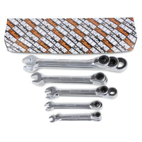   Beta 142/S 17 darabos irányváltós racsnis csillag-villáskulcs készlet