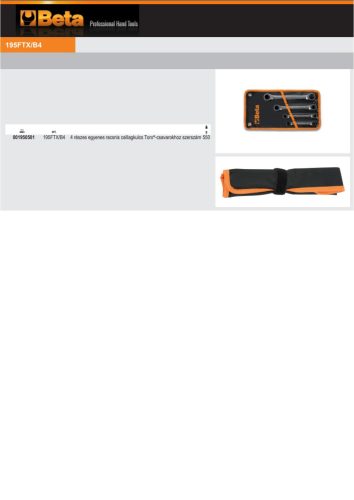 Beta 195FTX/B4 Tasak a Beta 195FTX/B4 termékhez ÜRES