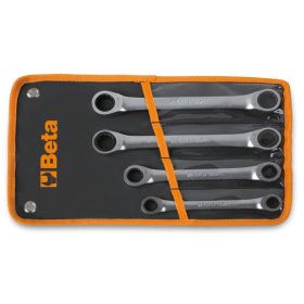   Beta 195AS/B 4 darabos racsnis egyenes csillagkulcs készlet (195AS), tasakban