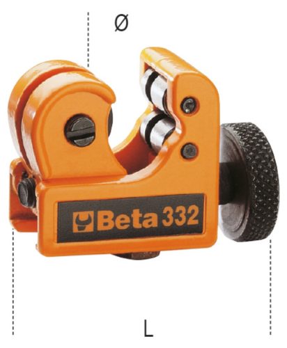 Beta 332 Mini csővágó réz- és könnyűfém csövekhez 3-28mm