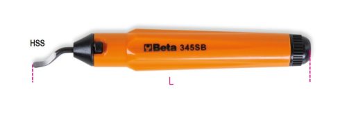 Beta 345SB Sorjázó forgó cserélhető késsel, gyorsacél, réz, könnyűfém és PVC csövekhez