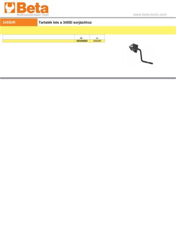 Beta 345SI/R Tartalék kés a Beta 345SI sorjázóhoz