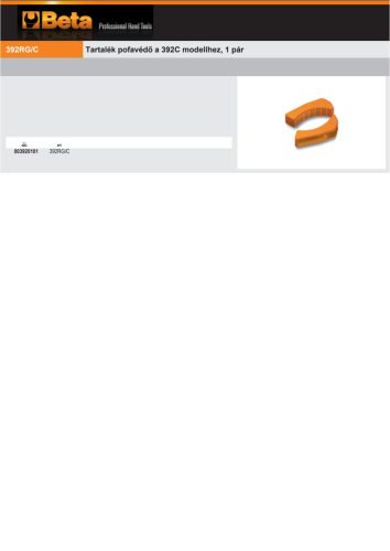 Beta 392RG/C Tartalék pofavédő a Beta 392C modellhez, 1 pár