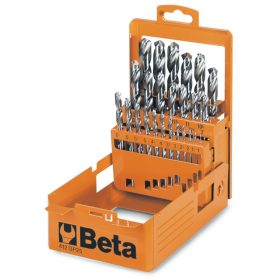   Beta 412/SP25 25 részes rövid csigafúró szerszám készlet 1-13mm 0,5mm emelkedéssel (412) műanyag tokban