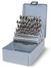 Beta 412/SP49 49 részes rövid csigafúró szerszám készlet 1-13mm 0,25mm emelkedéssel (412) fémkazettában