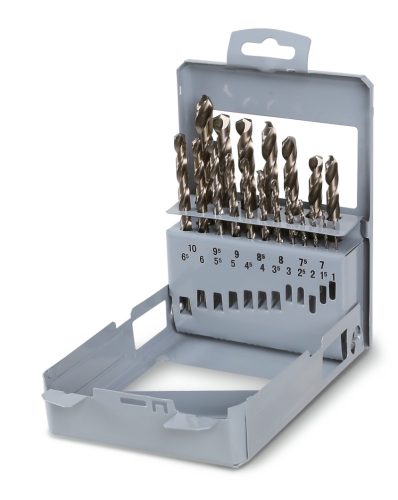 Beta 415/SP19 19 részes rövid csigafúró szerszám készlet 1-10mm 0,5mm emelkedéssel (415) műanyag tokban