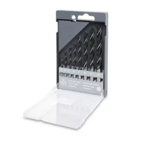   Beta 420D/SP8 8 részes hengerelt csigafúró készlet fához, 2 vágóéllel, központosító csúccsal műanyag tokban