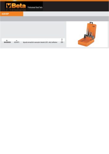 Beta 425/SPV Műanyag tartó a Beta 425/SP3 termékhez ÜRES