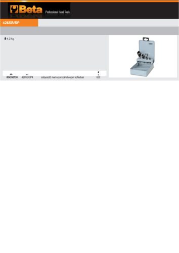 Beta 426SB/SP4 4 részes süllyesztő maró szerszám készlet (426) tartóban