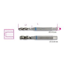 Beta 428FC 3 Csavart hornyú gépi menetfúró, HSS M3x0,5