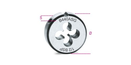 Beta 440ASG 3/8 Menetmetsző, hengeres gáz-menet, krómacélból G3/8x19