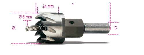 Beta 451 23 Koronafúró HSS, köszörült 23mm