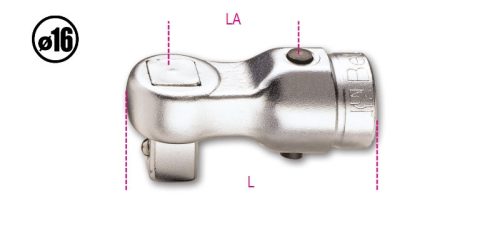 Beta 617 Fix négyszög fej Ø 16 mm nyomatékkulcshoz 3/8"