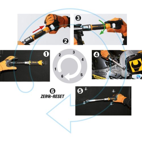 Beta 666-LBF.FT10 Kioldó nyomatékkulcs jobb oldali meghúzáshoz pontosság: ± 3%, 3/8" 15-75​lbf.ft