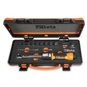   Beta 666/C2 Zero-Reset kioldó nyomatékkulcs, dugókulcsokkal és hosszabbítókkal