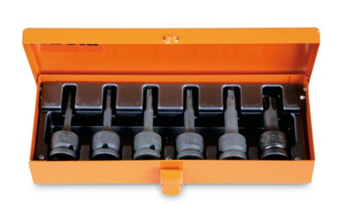 Beta 720TX/C6 6 részes gépi Torx® dugókulcs készlet fémdobozban T30-T40-T45-T50-T55-T60