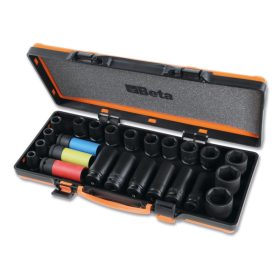   Beta 720/C24 24 részes  1/2"-os darabos dugókulcs készlet, foszfátozott, fémdobozban