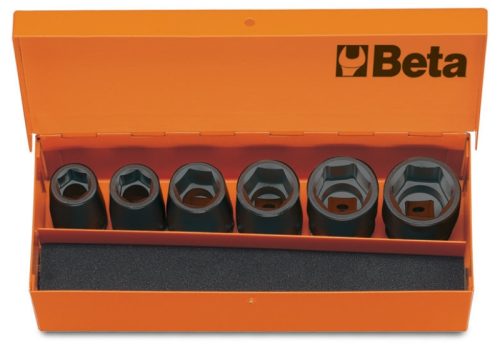 Beta 720/C6 6 részes gépi dugókulcs készlet fémdobozban 13-14-17-19-22-24 mm