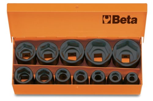 Beta 720/C12 12 részes gépi dugókulcs készlet fémdobozban 10-11-12-13-14-17-19-22-24-27-30-32 mm