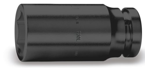 Beta 730L Hatszögű gépi dugókulcs, 1,1/2"-os négyszögletes csatlakozó, hosszú, foszfátozott 100mm