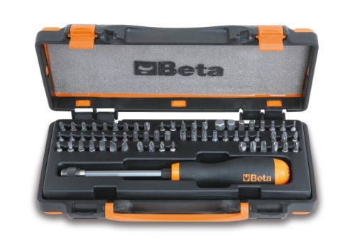 Beta 861/C61P 61 részes csavarhúzóbetét és 1 mágneses betéttartó gyorslazítóval (861LP, 861PE, 861PH, 861PZ, 861Tx, 861RTx, 861TRW, 861TQS, 861SP, 851SR)