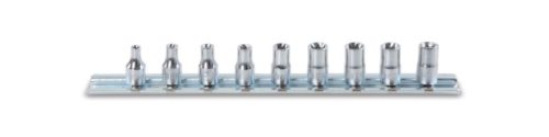 Beta 900FTX/SB9 9 részes 1/4"-os dugókulcs Torx®-csavarokhoz (900FTX)  E4-E5-E6-E7-E8-E10-E11-E12-E14