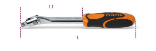 Beta 900/35A 1/4"-os csuklós hajtószár, krómozott 148mm