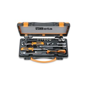   Beta 900AS/C10 17 részes készlet 10 hatlapú Dugókulcs és 7 tartozék fémdobozban
