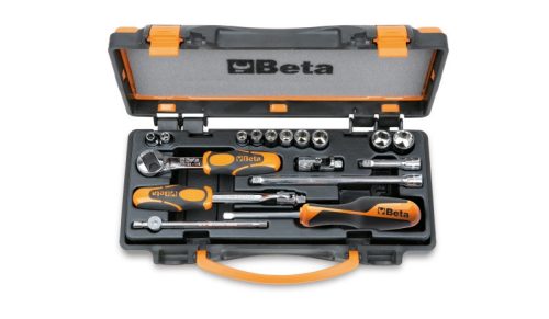 Beta 900AS/C10 17 részes készlet 10 hatlapú Dugókulcs és 7 tartozék fémdobozban