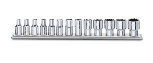 Beta 900U/SB13 13 részes 1/4”-os multifunkciós dugókulcs készlet, krómozott 4-4,5-5-5,5-6-7-8-9-10-11-12-13-14 mm