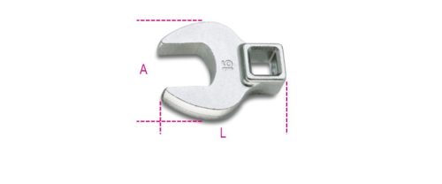Beta 910CF 3/8” villás Dugókulcs 19mm
