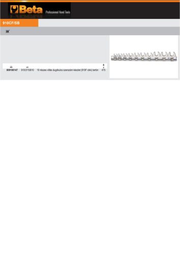 Beta 910CF/SB10 10 részes villás dugókulcs szerszám készlet (910F) tartón