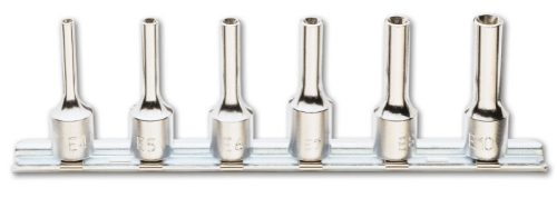 Beta 910FTX-L/SB6 6 részes hosszú dugókulcs szerszám készlet Torx®-csavarokhoz (910FTX/L) tartón