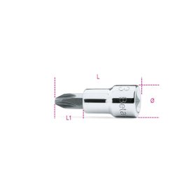   Beta 910PH 3/8" Csavarhúzó-Dugókulcs Phillips®-csavarokhoz, krómozott, barnított fej PH1