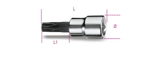 Beta 910PT 3/8" Ötlapú imbusz Dugókulcs  PT45"