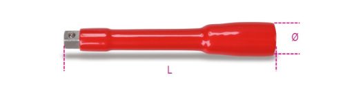 Beta 910MQ/21 3/8"-os toldó szigetelt 1000V 140mm