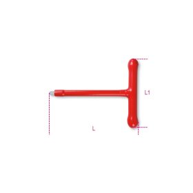 Beta 910MQ/T 3/8”-os T-hajtószár szigetelt 1000V